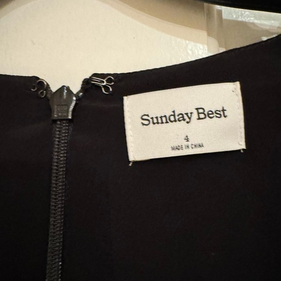 ARITZIA SUNDAY BEST BLACK GRAYSON DRESS SIZE 4 - Picture 4 of 5